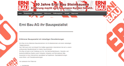 Desktop Screenshot of ernibau.ch